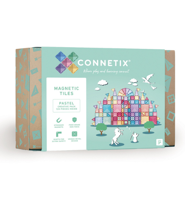 Connetix Tiles | 120 Piece Pastel Set